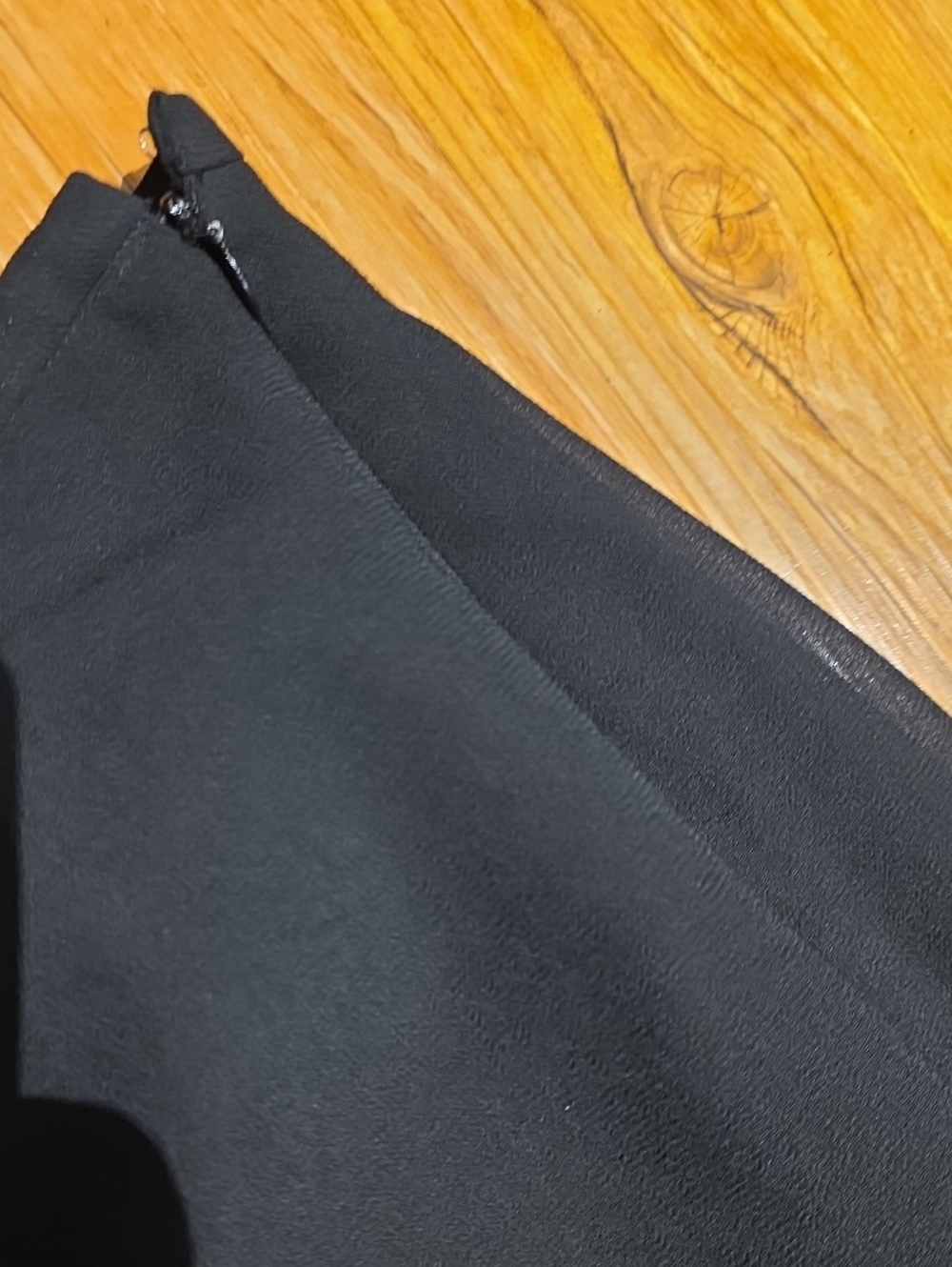 Studio 1940 Black Handkerchief Hem Midi Skirt - Picture 3 of 5